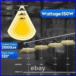 6 Pack 300W UFO LED High Bay Light with Motion Sensor Smart High Bay LED Light