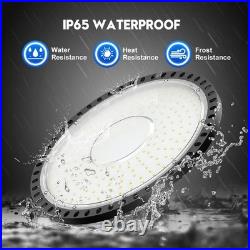 6 Pack 300W UFO LED High Bay Light with Motion Sensor Smart High Bay LED Light