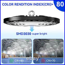 6 Pack 300W UFO Led High Bay Light 300 Watts Commecial Shop Garage Light Fixture