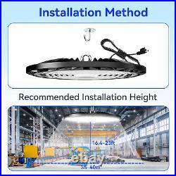 6 Pack 300W UFO Led High Bay Light 300 Watts Commecial Shop Garage Light Fixture