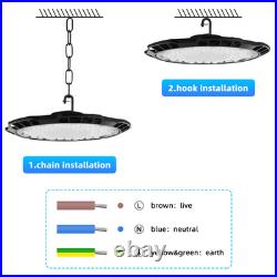 6 Pack 300W UFO Led High Bay Light Commercial Industrial Warehouse Shop Lights