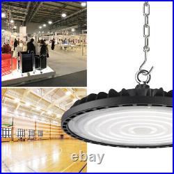 6 Pack 300W UFO Led High Bay Light Industrial Commercial Garage Gym Shop Light