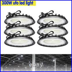 6 Pack 300W UFO Led High Bay Light Warehouse Factory Commercial Industrial Light