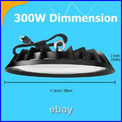 6 Pack 300W UFO Led High Bay Light Warehouse Factory Commercial Industrial Light