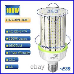 6 Pack 400 Watt Metal Halide Equal E39 Large Base 100W LED Corn Bulb Light 5000K