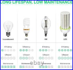 6 Pack 400 Watt Metal Halide Equal E39 Large Base 100W LED Corn Bulb Light 5000K