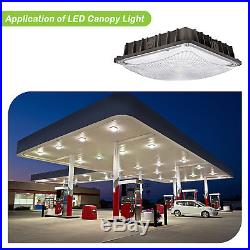 6 Pack 45W Dimmable LED Canopy Weatherproof Bay Ceiling Light 5400lm DLC Premium