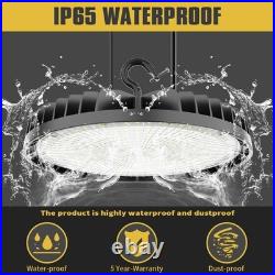 6 Pack Commercial 240W 36000LM LED High Bay Light UFO Warehouse Barn Light 5000K