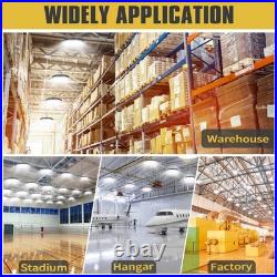 6 Pack Commercial 240W 36000LM LED High Bay Light UFO Warehouse Barn Light 5000K