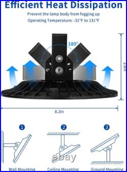 6 Pack LED High Bay Light 100W Supermarket Garage Gym Barn Warehouse Area Light