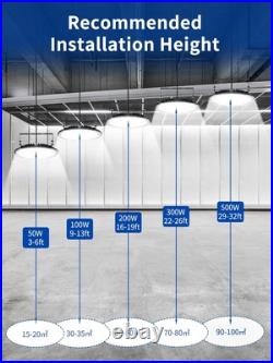 6 Pack LED High Bay Light 100W Supermarket Garage Gym Barn Warehouse Area Light