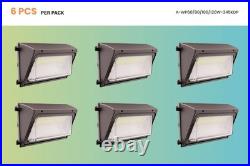 6 -Pack Outdoor Led Wall Pack Light CCT Adjustable 60/90/100/120W with photocell