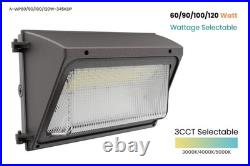 6 -Pack Outdoor Led Wall Pack Light CCT Adjustable 60/90/100/120W with photocell