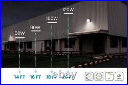 6 -Pack Outdoor Led Wall Pack Light CCT Adjustable 60/90/100/120W with photocell