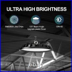 6 Pcs UFO Led High Bay Light 500W Commercial Industrial Warehouse Factory Light