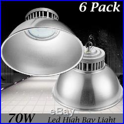 6 Set 70W LED High Bay Lights Commercial Warehouse Industrial Factory Shed Lamp