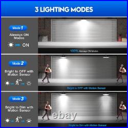 6 pcs 150W UFO LED High Bay Light with Motion Sensor Smart High Bay LED Light