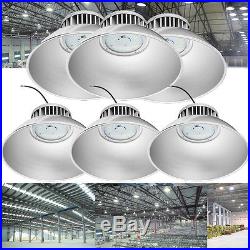 6x 100W LED High Bay Light Bright White Factory Warehouse Industry Shop Lighting