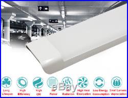 6x 4FT 1200MM 65W Daylight LED Batten Slim Wall Or Ceiling Mount Tube Light Kit