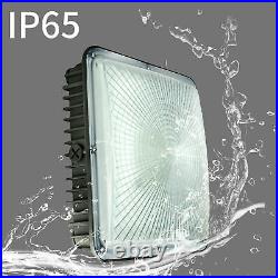 70W, 4-Pack Led Canopy Outdoor Commercial Light for Gas Station & Carport Lights