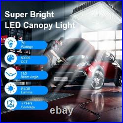 70W LED Gas Station Canopy Ceiling Light Outdoor Parking Lot Garage IP65 Lights