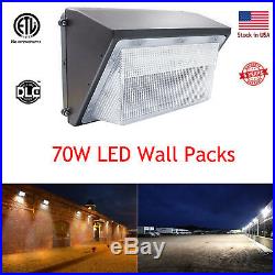 70 Watt LED Wall Pack Security Light Outdoor Wall Mount Parking Lot Light 5500K