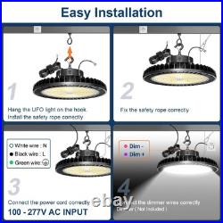 75000Lumens LED UFO High Bay Light 500With400With300W Commercial Warehouse 100V-277V