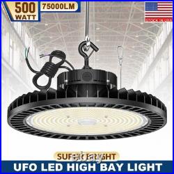 75000Lumens LED UFO High Bay Light 500With400With300W Commercial Warehouse 100-277V