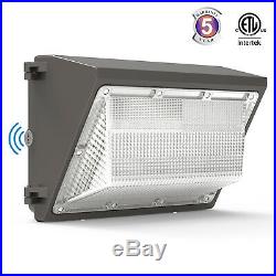 80W 120W LED Wall Pack Light Photocell Dusk to Dawn Outdoor Security Floodlights