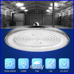 8PACK 500W Super Bright Warehouse LED UFO High Bay Lights Factory Shop GYM Lamp 8PACK 500W Super Bright Warehouse LED UFO High Bay Lights Factory Shop GYM Lamp