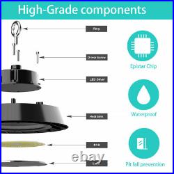 8PCS 150W UFO LED High Bay Light Shop Work Warehouse Industrial Lighting 5000K