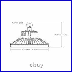 8PCS 150W UFO LED High Bay Light Shop Work Warehouse Industrial Lighting 5000K