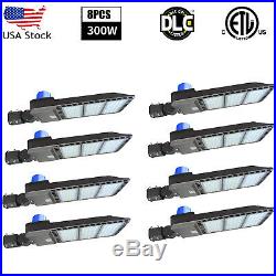 8PCS 300W LED Parking Lot Lights Super Bright Dusk to Dawn Outdoor Commercial