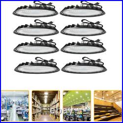 8PCS 300W UFO LED High Bay Light 6000K for Industrial Warehouse Factory Gym Shop