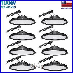 8Pack 100W UFO Led High Bay Light Commercial Warehouse Industrial Shop Lights
