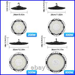 8Pack 300W UFO LED High Bay Light Shop Industrial Commercial Factory Warehouse