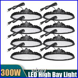 8Pack 300W UFO Led High Bay Light 300Watts Gym Warehouse Industrial Shop Light