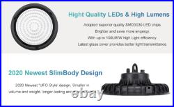 8Pack 300W UFO Led High Bay Light 300Watts Gym Warehouse Industrial Shop Light