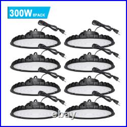 8Pack 300W UFO Led High Bay Light Industrial Commercial Factory Warehouse Light