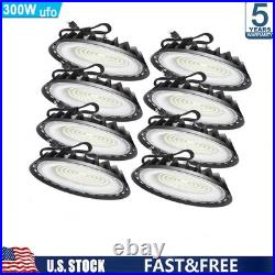 8Pack 300W UFO Led High Bay Light Industrial Commercial Warehouse Led Shop Light