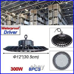 8Pack 300W UFO Led High Bay Light Industrial Warehouse Ceiling Led Light Fixture