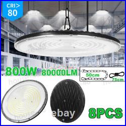 8Pack 800W UFO Led High Bay Light Commercial Light Industrial Warehouse Fixture