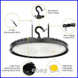 8Pack Commercial 150W UFO LED High Bay Light Factory Warehouse Barn Shop Lights