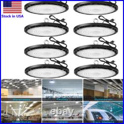 8Pack LED Shop Light High Bay, 300W UFO Commercial LED Lights Warehouse Workshop 8Pack LED Shop Light High Bay, 300W UFO Commercial LED Lights Warehouse Workshop