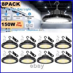 8Pack UFO High Bay Area Lighting 150With120With90W 4500K/5000K/5700K LED Shop Lights