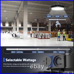 8Pack UFO High Bay Area Lighting 150With120With90W 4500K/5000K/5700K LED Shop Lights