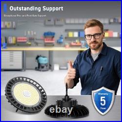 8Pack UFO High Bay Area Lighting 150With120With90W 4500K/5000K/5700K LED Shop Lights