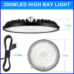 8Pack UFO Led High Bay Light 400W Industrial Commercial Factory Shop Light 6000K