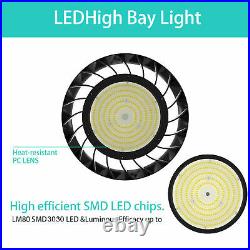 8Pcs 150W LED UFO High Bay Light Work Shop Industrial Warehouse Lighting 5000K