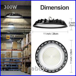8Pcs UFO Led High Bay Light 300W Industrial Warehouse Commercial Gym Light 5000K